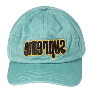 SUPREME REVERSE LOGO 6-PANEL CAP